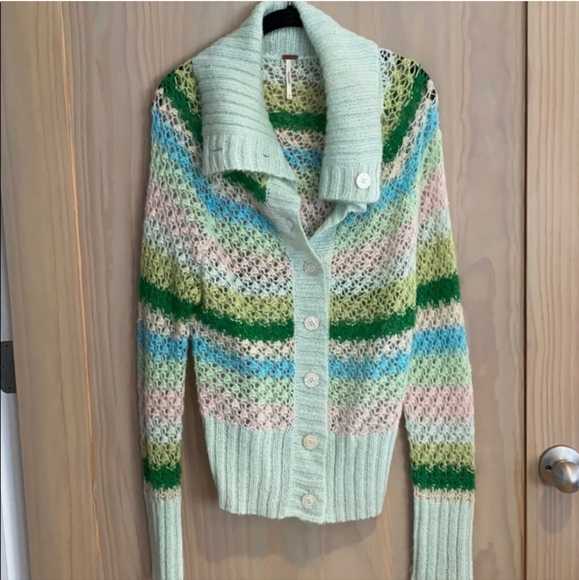 Free People Sweaters - Free People Striped Cardigan